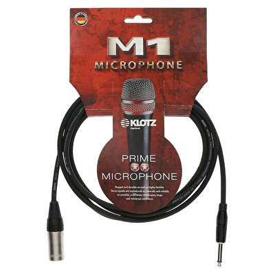 Klotz M1 MY206 TS x Male XLR Klotz Uçlu Siyah 10mt Kablo